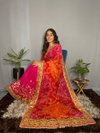 Tew Moss Chiffon With Fancy Bandhej Printed Sarees Wholesale Market In Surat